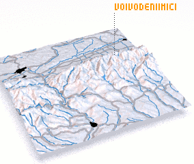 3d view of Voivodenii Mici