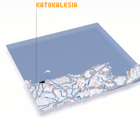 3d view of Káto Kalésia