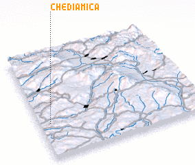 3d view of Chedia Mică