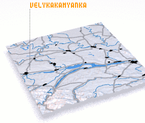 3d view of Velyka Kam”yanka