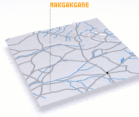 3d view of Makgakgane