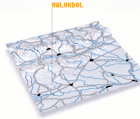 3d view of Malŭk Dol