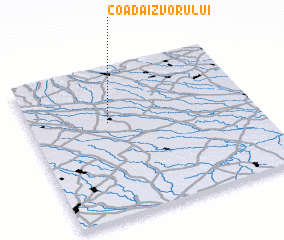 3d view of Coada Izvorului