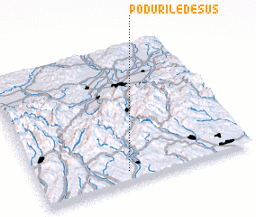 3d view of Podurile de Sus