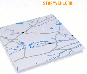 3d view of Staryye Klenki