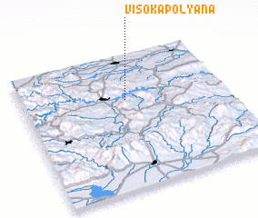 3d view of Visoka Polyana