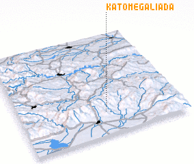 3d view of Káto Megáli Áda