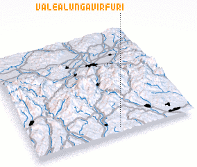 3d view of Valea Lungă-Vîrfuri