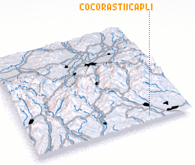 3d view of Cocorăştii-Capli