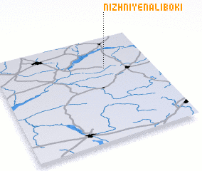 3d view of Nizhniye Naliboki