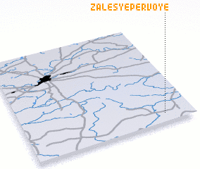 3d view of Zalesʼye Pervoye