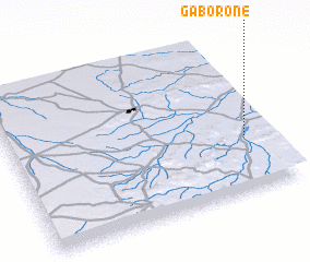 3d view of Gaborone