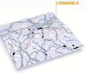 3d view of Lisnău Vale