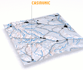 3d view of Caşinu Mic