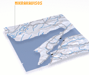 3d view of Mikrá Kavisós