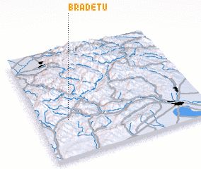 3d view of Brădetu