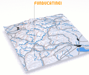 3d view of Fundu Cătinei