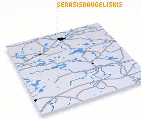 3d view of Senasis Daugėliškis