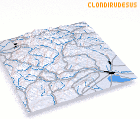 3d view of Clondiru de Sus