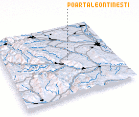 3d view of Poarta-Leontineşti