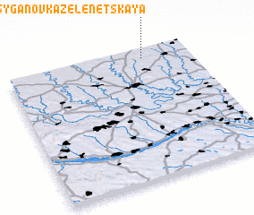 3d view of Tsyganovka Zelenetskaya