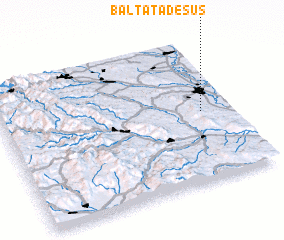 3d view of Bălţata de Sus