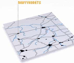 3d view of Novyy Korets