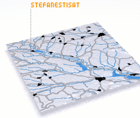 3d view of Ştefăneşti-Sat