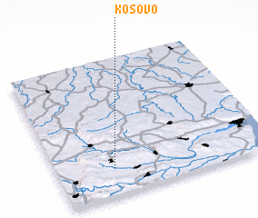 3d view of Kosovo