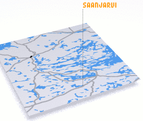 3d view of Säänjärvi