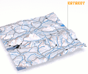 3d view of Kayaköy