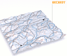 3d view of Akçaköy