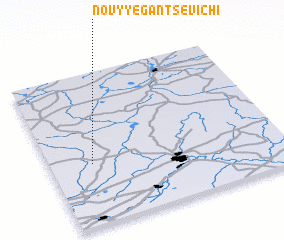 3d view of Novyye Gantsevichi