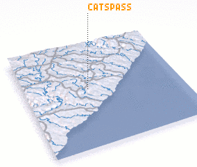 3d view of Catʼs Pass