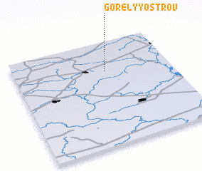 3d view of Gorelyy Ostrov
