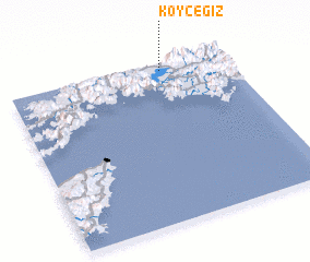 3d view of Köyceğiz