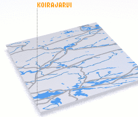 3d view of Koirajärvi