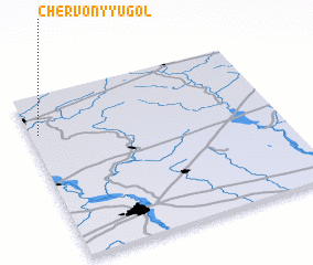 3d view of Chervonyy Ugol