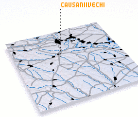 3d view of (( Căuşanii-Vechi ))