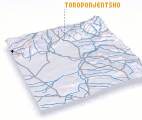 3d view of Toroponje Ntsho