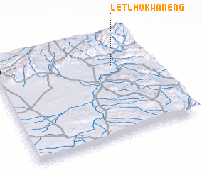 3d view of Letlhokwaneng