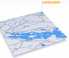 3d view of Saunajärvi