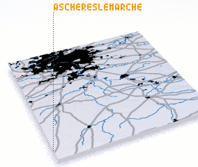 3d view of Aschères-le-Marché