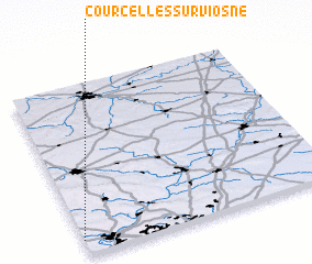 3d view of Courcelles-sur-Viosne