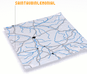 3d view of Saint-Aubin-le-Monial