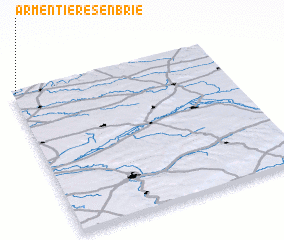 3d view of Armentières-en-Brie