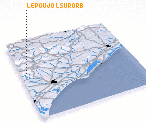 3d view of Le Poujol-sur-Orb