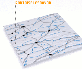 3d view of Pontoise-lès-Noyon