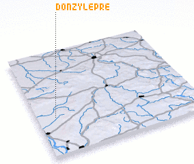 3d view of Donzy-le-Pré