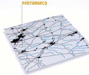 3d view of Pont-à-Marcq